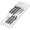 White, variant on Bambusi Bamboo Knife Organizer, In-Drawer Knife Drawer Organizer Holds 5 Large and 6 Small Knives, Natural