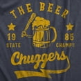 thumbnail image 2 of Mens The Beer Chuggers T Shirt Funny State Champs Baseball Team Drinking Lovers Tee for Guys Graphic Tees, 2 of 9
