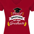 thumbnail image 4 of Inktastic Family Graduation-Proud Brother of the Graduate Women's V-Neck T-Shirt, 4 of 5