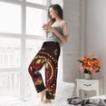 thumbnail image 4 of Uemuo Casino King And Playing Cards Pattern Women's Wide Leg Palazzo Lounge Pants with Pockets Light Weight Loose Comfy Casual Pajama Pants-XX-Large, 4 of 9