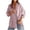 Pink, variant on GERsome Womens Button Down Shirts Striped Long Sleeve Collared Casual Work Blouses Summer Tops with Pocket,Blue,Size L