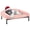 Pink-30.0"L x 20.0"W x 8.3"Th, variant on Elevated Dog Bed With Bolster Cushion Fluffy Plush Couch Beds For Small Dogs Cats Washable Raised Pet Non-slip Feet Indoor Or Patios Use 36 X 28 Inches Brown