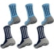 thumbnail image 2 of 3 pares de calcetines de fútbol antideslizantes, transpirables, impermeables y antideslizantes (gris y negro), 2 of 3