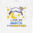 thumbnail image 4 of Inktastic I Love my Auntie to the Moon and Back Cute Sheep Boys or Girls Baby Bodysuit, 4 of 5