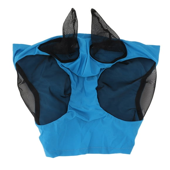 Cubierta para la cara del caballo, máscara contra moscas de malla para caballos, máscara contra moscas para caballos, máscara contra moscas con protección para los oídos, artesanía superior