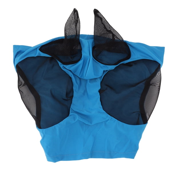 Cubierta para la cara del caballo, máscara contra moscas de malla para caballos, máscara contra moscas para caballos, máscara contra moscas con protección para los oídos, artesanía superior