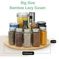 thumbnail image 5 of Amazing Choice Bamboo Wood 13.8" Cabinet and Table Top Lazy Susan, 5 of 6
