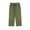 Green, variant on Women's Plus Size Elastic Waist Ankle-Length Pants, Soft Cotton Linen Blend for Everyday Casual with Pockets