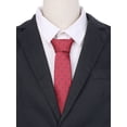 thumbnail image 4 of CORBATAS DE LUNARES CHIC para el Día del Padre, Corbata de auto-nudo de 3.1" de ancho, Corbata de satén para bodas, Clásico Rojo Carmesí, Talla Única, 4 of 4