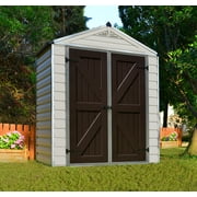 Palram - Canopia SkyLight 6 x 3 Polycarbonate/Aluminum Storage Shed -Tan/Brown