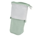 thumbnail image 4 of Estuche para lápices con soporte para bolígrafo, lindo estuche telescópico, bolsa de maquillaje portátil para estudiantes de escuela, oficina, mujeres, adolescentes, verde, 4 of 10