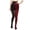 Z01-Red, variant on Women's Halloween Shaping Sheer Tights With Contrasting Striped Pattern