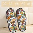 thumbnail image 2 of House Slippers for Women Men - Cute Food Tomato Cucumber Burger Lightweight House Shoes Fuzzy Slippers, Soft Slip-On Cozy House Slippers for Woman Indoor Outdoor, 2 of 7
