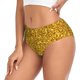 thumbnail image 2 of Balery Gold Glitter Ropa Interior de Algodón para Mujer con Dibujo – Braguitas Cómodas y Elásticas, Estilo Clásico-XX-Large, 2 of 6