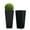 Black-2 Pack, variant on GreenShip 27 inch Large Outdoor Planter, Tall Planters for Outdoor Plants, Set of 2 Flower Pots with Drainage & Inner Shelf, Modern Decorative Garden Pots for Porch, Patio, Front Door