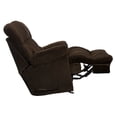 thumbnail image 6 of Cirrus Chaise Rocker Recliner in Chocolate Brown Polyester Fabric, 6 of 9