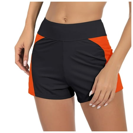 Bwdbhd Bikini Bottoms for Women String Bathing Suit Bottom with Moderate Coverage Low Waist Swim Bottom Orange XL