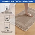 thumbnail image 2 of JIATER Waffle Bathroom Rugs Non-Slip Washable Bath Mat Super Absorbent Quick Dry, 2 of 9