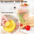 thumbnail image 3 of 2Pcs Breakfast On the Go Cup with Fork 560ml Yogurt Container with 310ml Topping Cereal Cup Leakproof Reusable Take and Go Yoghurt Pot Portable Cereal Yogurt Pot Yogurt Cups for Office Tr, 3 of 8