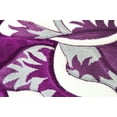 thumbnail image 4 of Flowers 6 Ft Round Throw Accent Area Rugs Floral Rose Flower Shaped Rug Modern for Girls Bedroom Floor Living Room Carpet 302 Purple, 4 of 8