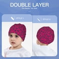 thumbnail image 6 of Xecao Floral Colorful Print Beanie Hat Toddler Girls Boys, Baby Hats Winter Warm Knitted Thermal, Kids Winter Caps, 6 of 7