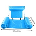 thumbnail image 3 of Inflatable Floating Row Backrest Inflatable Floating Bed Durable Portable Water Recreation Lounge Chair, 3 of 8