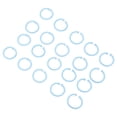 thumbnail image 1 of 20Pcs Plastic Loose Leaf Rings, Flexible Buckle for Cards and Files, Ideal for Binders, Business and Note Cards, 1 of 8