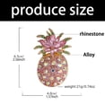 thumbnail image 5 of SIEYIO Lightweight Alloy Brooch Pineapple Fruit Symbol Passion Vitalities Style Badge, 5 of 9