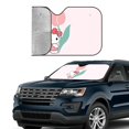 thumbnail image 2 of Windshield Sun Shade Foldable Car Front Window Sunshade For Car Suv Trucks Vans - Best Heat Shield Blocker Visor Cover Blocks Uv Rays And Keeps Your Vehicle Cool-Medium, 2 of 3