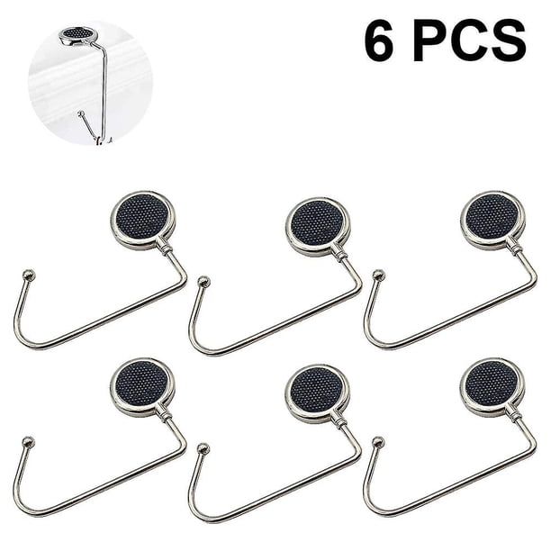 Gancho para bolso, colgador resistente, antideslizante, con superficie brillante, gancho de Metal, colgador para bolso