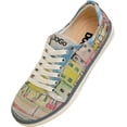 thumbnail image 4 of Dogo Vegan Leather Sneakers for Women - Handmade and Unique Fashion Sneakers for Women, Burano Island Design, Size 7, 4 of 5