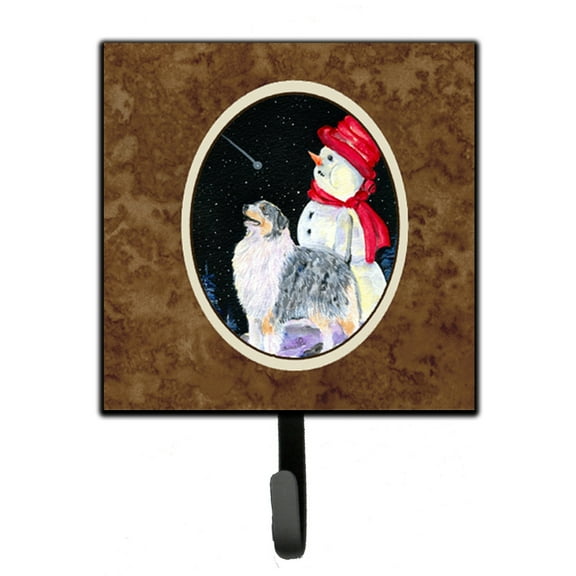 Carolines Treasures SS8574SH4 Australian Shepherd Leash Holder or Key Hook, Small, Multicolor