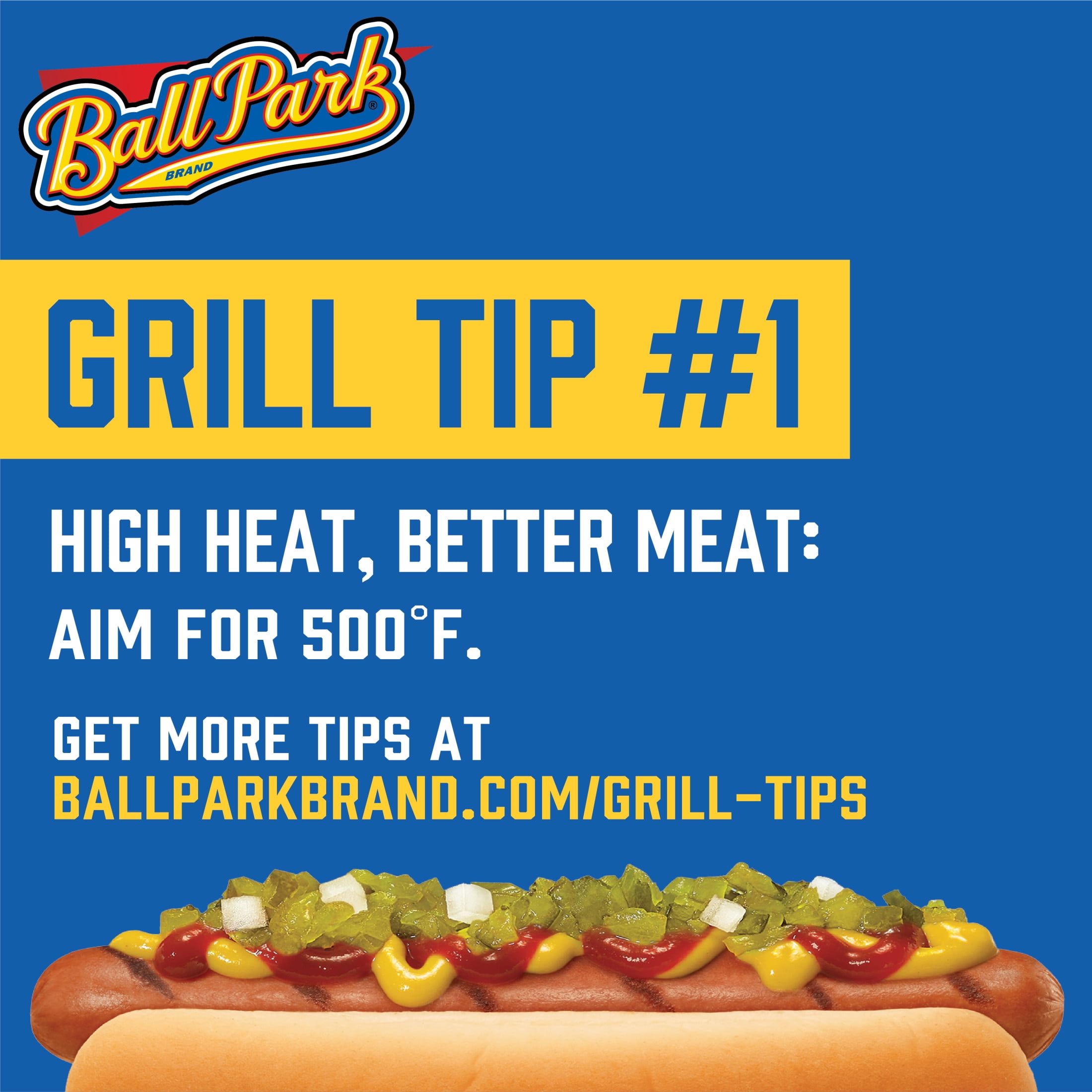 Ball Park 100% Beef Hot Dogs, 15 oz, 8 Count, 6g Protein per Serving (Refrigerated)