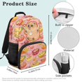 thumbnail image 7 of KUIFORTI Cute Fruit Capybara Print Kids School Backpack Kids School Bag 17 Inch Large Capacity With Multiple Storage Pockets For Elementary Primary Middle Students Back to School Essentials Gifts, 7 of 7