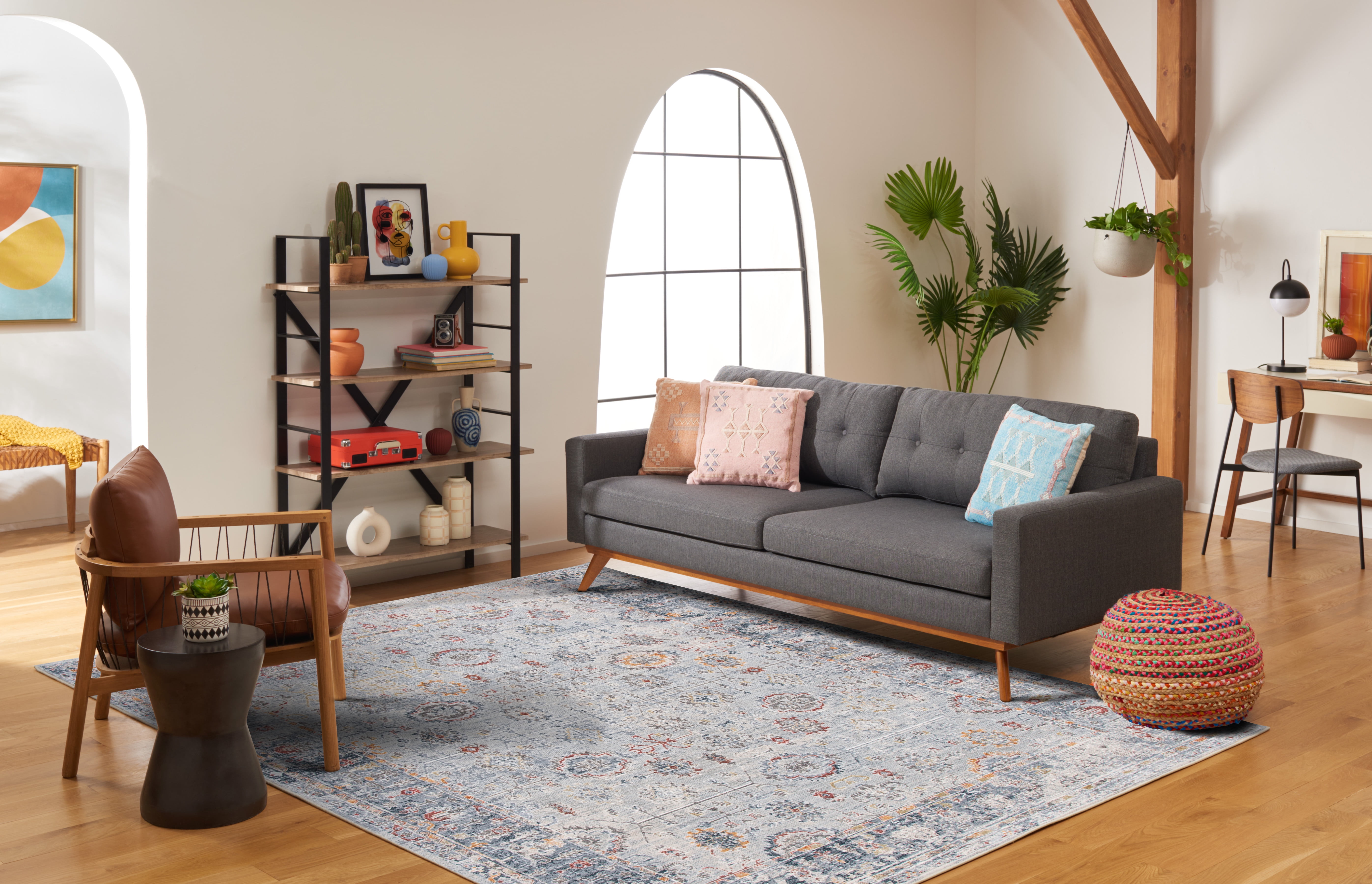 Safavieh History Douglas Oriental Area Rug, Light Gray/Navy, 4' x 6'