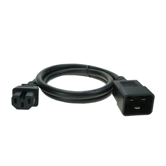 8ft IEC320 C15 to C20 14AWG Power Cord
