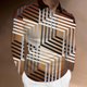 thumbnail image 2 of Blusa de manga larga con estampado digital de múltiples elementos coloridos y media cremallera para hombre Pompotops oipoqjl47093, 2 of 5