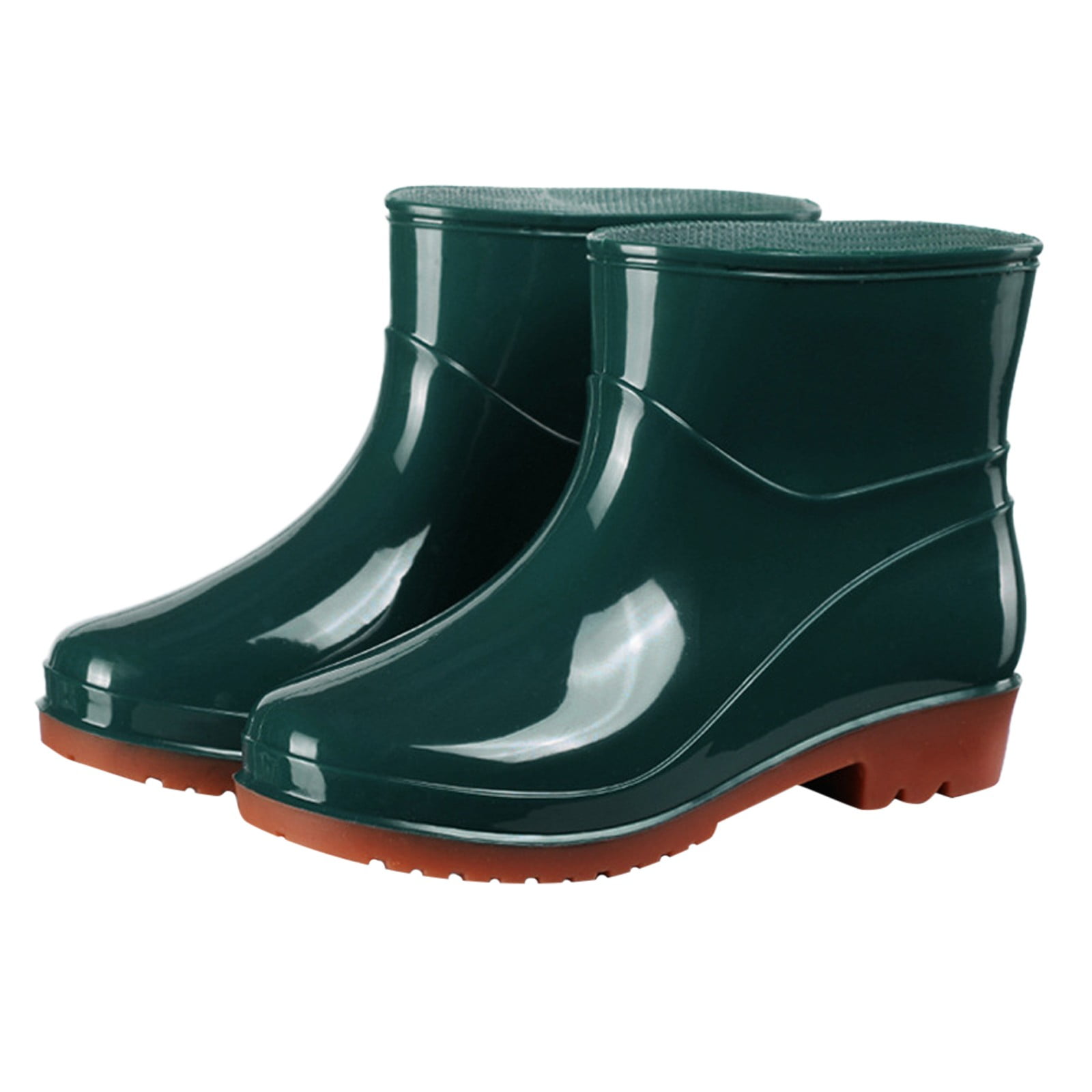 Green short rain boots deals