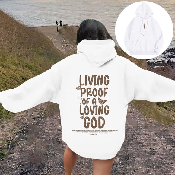 TINZ Women's Letter Print Hoodies Long Sleeved With Pockets Hoodie Zipper Sweater Women Sweatshirt