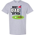 thumbnail image 3 of Inktastic Father's Day Best Dad by Par with Flag and Golf Ball T-Shirt, 3 of 5