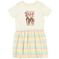 thumbnail image 3 of Inktastic Christmas Farm Goat Girls Toddler Dress, 3 of 5