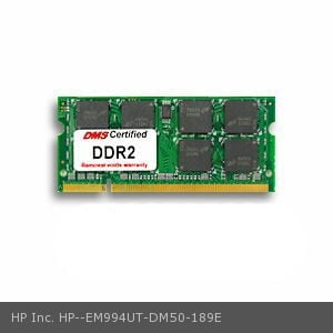 5300 Cl5 Memory Module - HP Inc. EM994UT equivalent 1GB eRAM Memory 200 Pin DDR2-667 PC2-5300 128x64 CL5 1.8V SODIMM - DMS