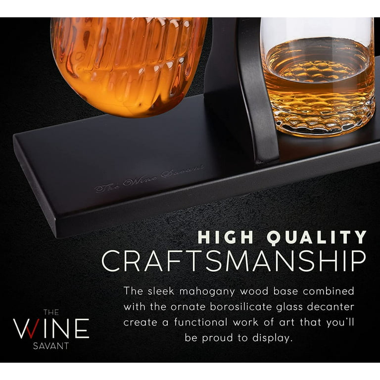 Yingluo Creative Whisky Sobriety Glasses, 2pc,Flask Carefe,Whiskey Carafe  for Wine,Scotch,Bourbon,vodka,Liquor-150ml Gifts for Men