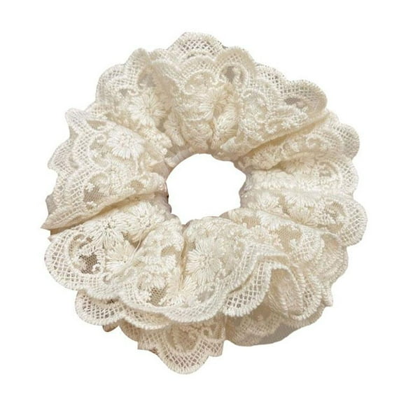 FurNest Four Layers of Lace Large Intestine Headband Embroidered