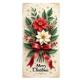 thumbnail image 3 of Huanglei Décorations de Rideau de Porte Rouge Bannière de Porte d'Entrée Joyeux et Train Décorations Extérieures et Années Décorations de Fête d'Hiver Entrée Porche, 3 of 6