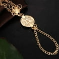 thumbnail image 6 of Bohemian Layered Coin Anklet with Toe Ring Beach Barefoot Sandals Jewelry Summer Ankle Bracelet for Women, 6 of 10