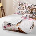 thumbnail image 4 of Erosebridal Cartoon Dogs Twin Quilt Set for Girls, Animal Pet Twin Coverlet Set, 2-Piece 1 Quilt and 1 Pillowcase, 4 of 7
