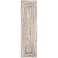 thumbnail image 2 of SAFAVIEH Braided Daphne Geometric Cotton Reversible Runner Rug, Ivory/Multi, 2'3" x 15', 2 of 10