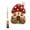 C, variant on Fairy Red Mushroom Cabin Punch Needle Embroidery Kit, All Saints Day 3D Fluffy Yarn Punch Painting Set with Complete Tools, Easy DIY Beginner Craft Kit for Indoor Wall Hanging Decor Present 5.91in