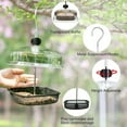 thumbnail image 2 of BMYJ Clear Acrylic Window Bird Feeder with Suction Cups - Transparent Birdhouse for Outdoor Birdwatching & Garden Decoration | Easy-Fill Seed Container for Wild Birds Feeding, 2 of 7